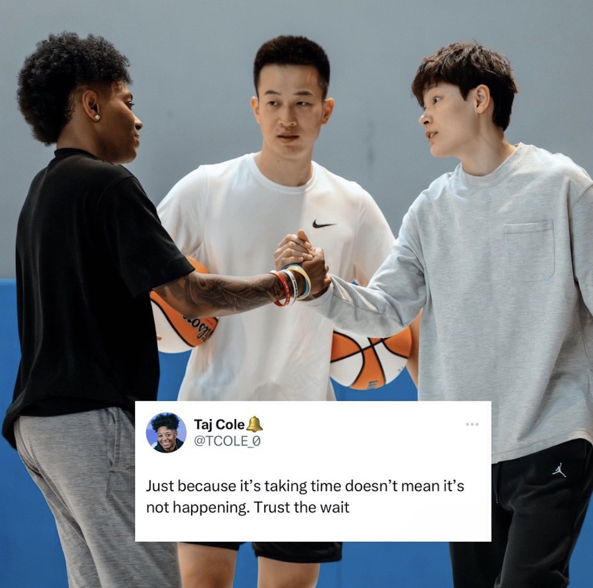 Training with players